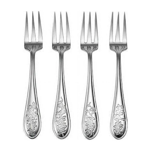 Towle Atrium Stainless Steel Cocktail Fork (Set of Four) NIB Home Dessert Silver - Picture 5 of 9